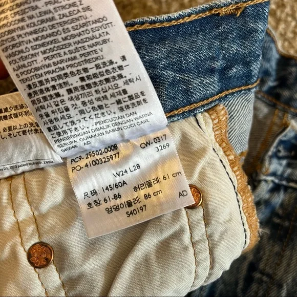 Levi’s 501 Skinny Distressed Jean with Button Fly 24 - Picture 8 of 9